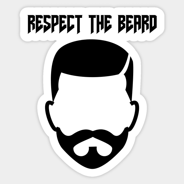 Respect The Beard Sticker by Jitesh Kundra